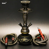 Revive Black Glass Hookah Set - Rich Smoker
